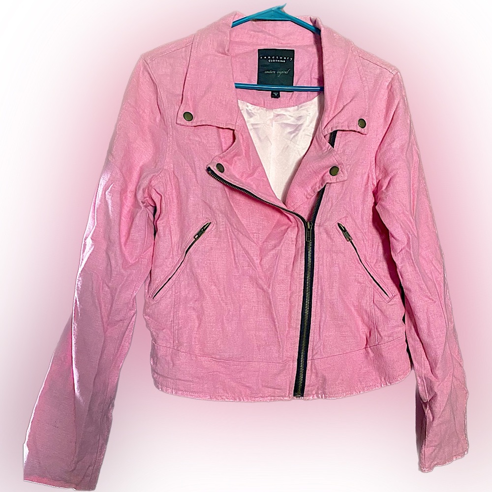 Barbie pink moto jacket